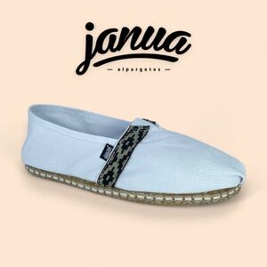Janua Alpargatas White Mens Espadrilles Slip-On Shoes Comfy & Light